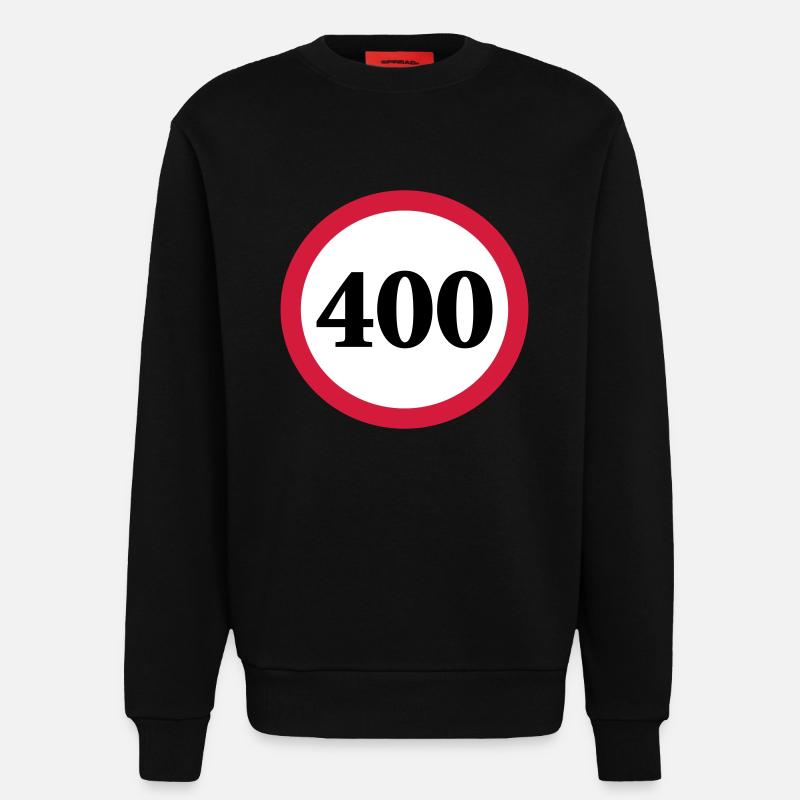 geschwindigkeitstafel_400 - Sweatshirt - made by SPREAD  - SOLID BLACK