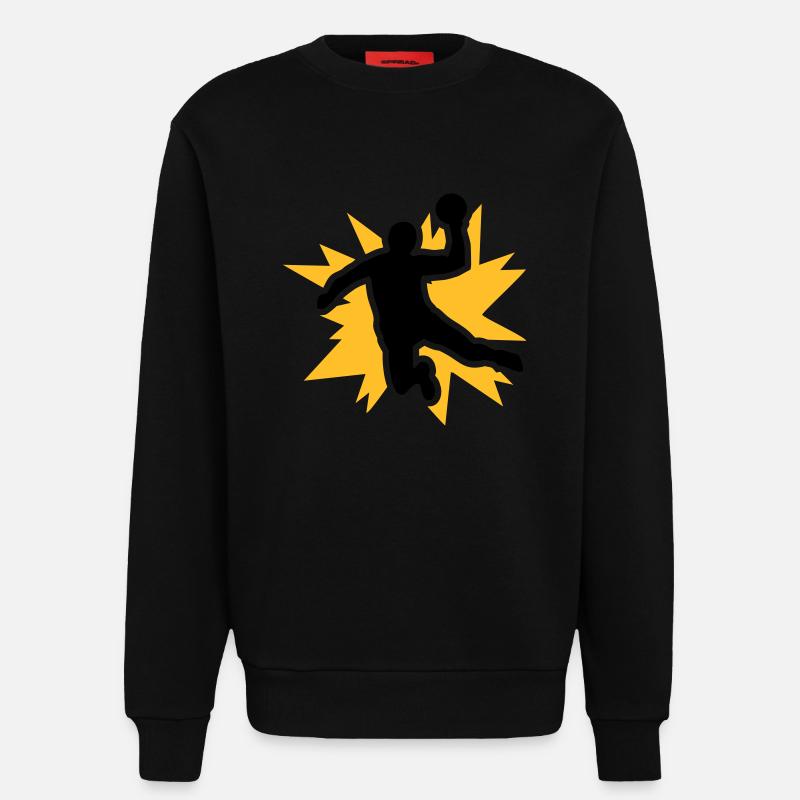 Handball - Sweatshirt - made by SPREAD  - SOLID BLACK
