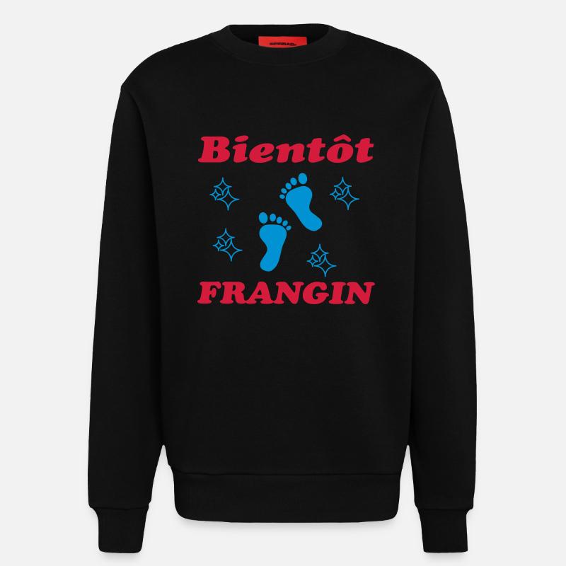 BALD BRUDER - Sweatshirt - made by SPREAD  - SOLID BLACK