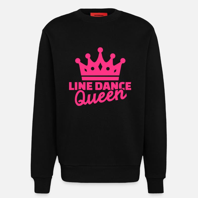 Line dance - Sweatshirt - made by SPREAD  - SOLID BLACK