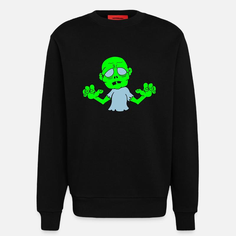 Zombie - Sweatshirt - made by SPREAD  - SOLID BLACK