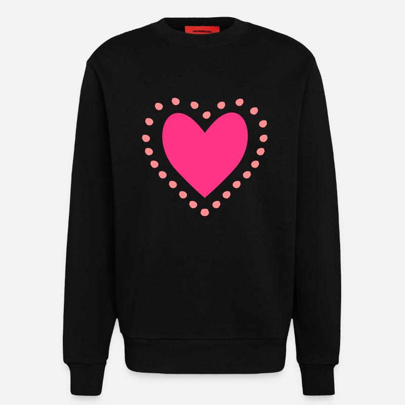 Herz - Sweatshirt - made by SPREAD  - SOLID BLACK