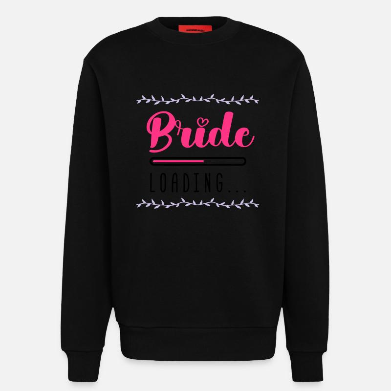 bride loading - Sweatshirt - made by SPREAD  - SOLID BLACK