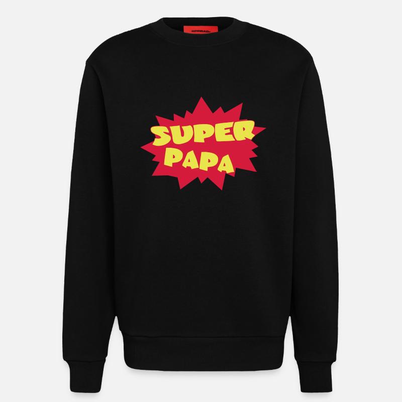 Papa - Sweatshirt - made by SPREAD  - SOLID BLACK