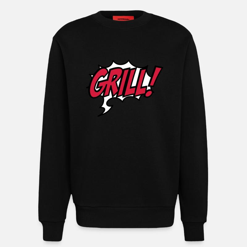Grillen - Sweatshirt - made by SPREAD  - SOLID BLACK