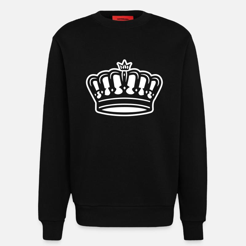 Krone Zeichen - Sweatshirt - made by SPREAD  - SOLID BLACK