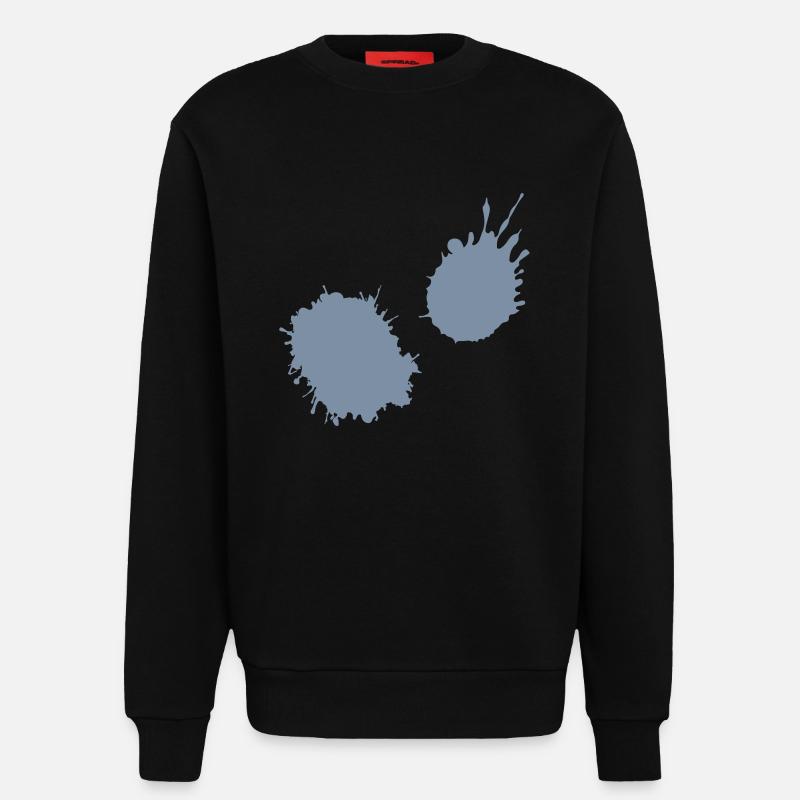 splatter farbklecks - Sweatshirt - made by SPREAD  - SOLID BLACK