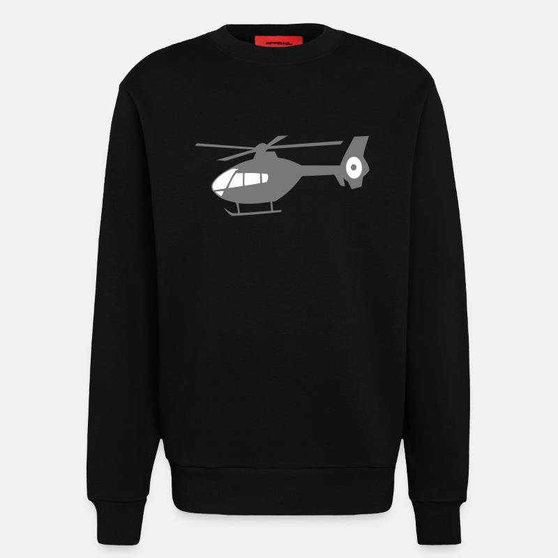 ec135svg - Sweatshirt - made by SPREAD  - SOLID BLACK