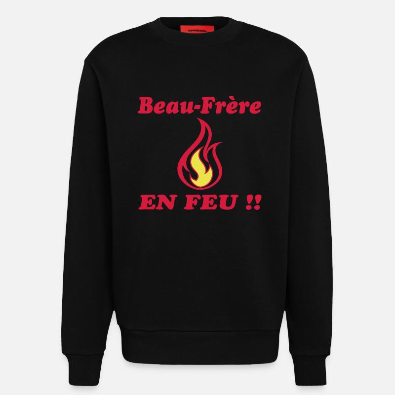 Schwager ON FIRE - Sweatshirt - made by SPREAD  - SOLID BLACK