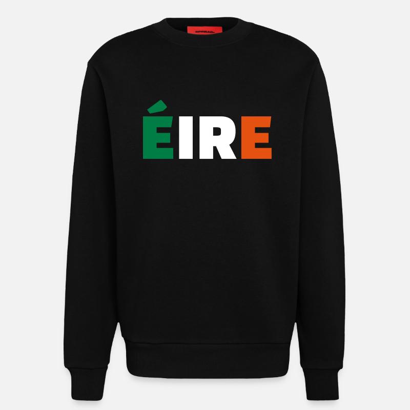 Irland - Sweatshirt - made by SPREAD - SOLID BLACK