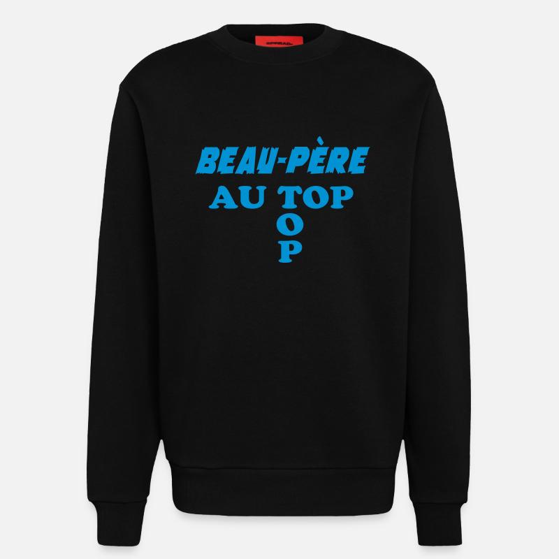 Schwiegervater an der Spitze - Sweatshirt - made by SPREAD - SOLID BLACK
