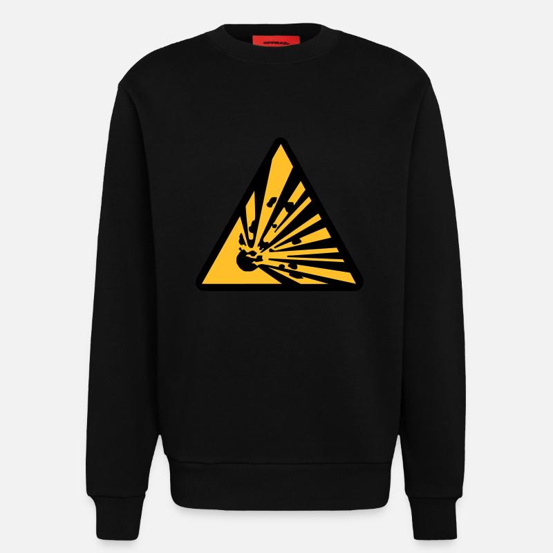 exploding - Sweatshirt - made by SPREAD  - SOLID BLACK