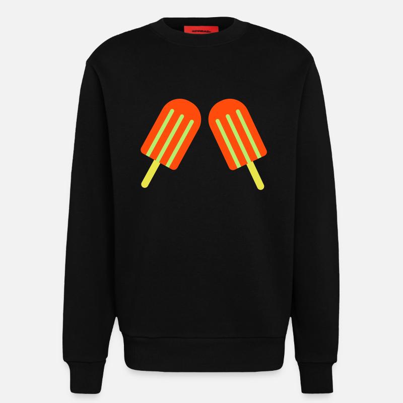 eis eiscreme 2 - Sweatshirt - made by SPREAD - SOLID BLACK