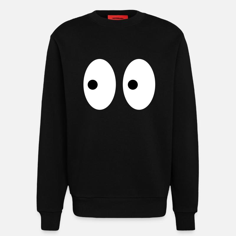 Augen - Sweatshirt - made by SPREAD - SOLID BLACK