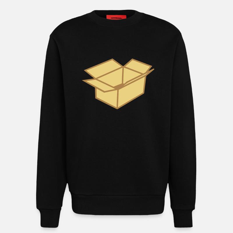 Karton - Sweatshirt - made by SPREAD  - SOLID BLACK