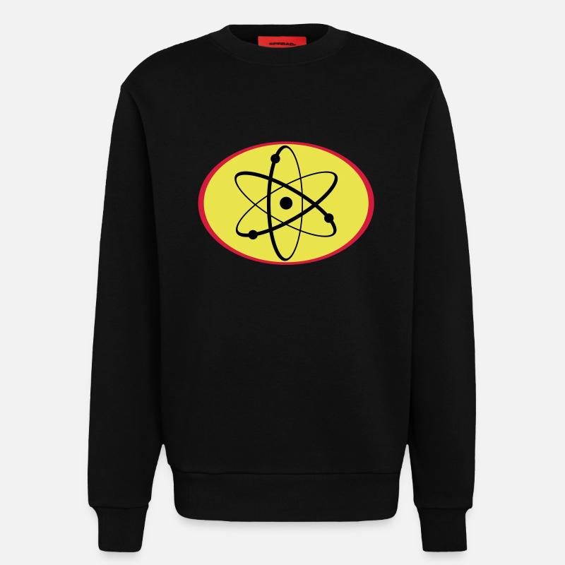 nerdman_042012a_3c - Sweat bio décontracté fabriqué en UE - SOLID BLACK