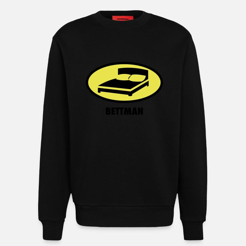 Bettman - Sweatshirt - made by SPREAD  - SOLID BLACK