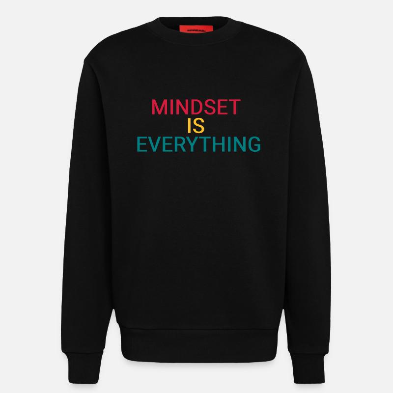 Mindset ist alles - Sweatshirt - made by SPREAD  - SOLID BLACK