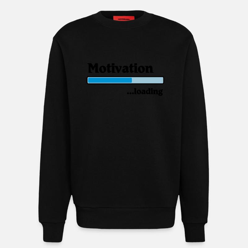 Motivation loading - Sweatshirt - made by SPREAD  - SOLID BLACK