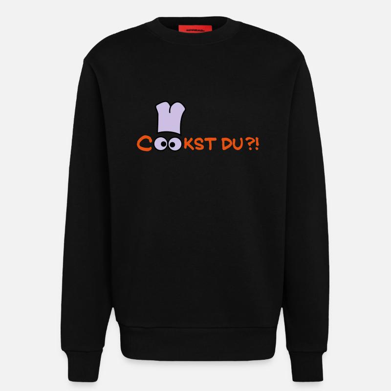Cook st Du? - Sweatshirt - made by SPREAD  - SOLID BLACK