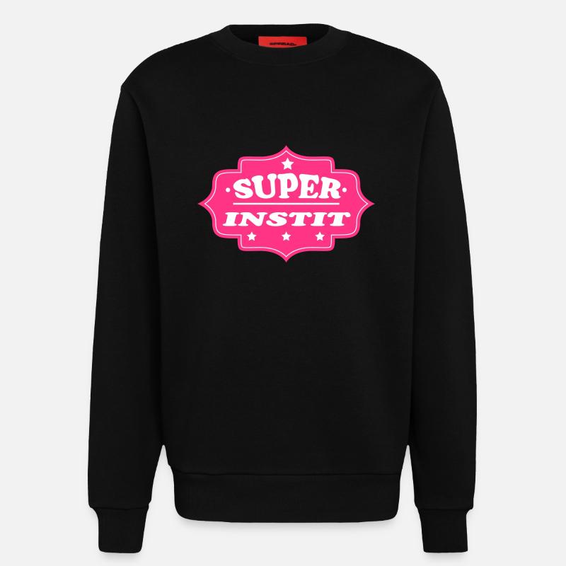 Super instit - Sweatshirt - made by SPREAD  - SOLID BLACK