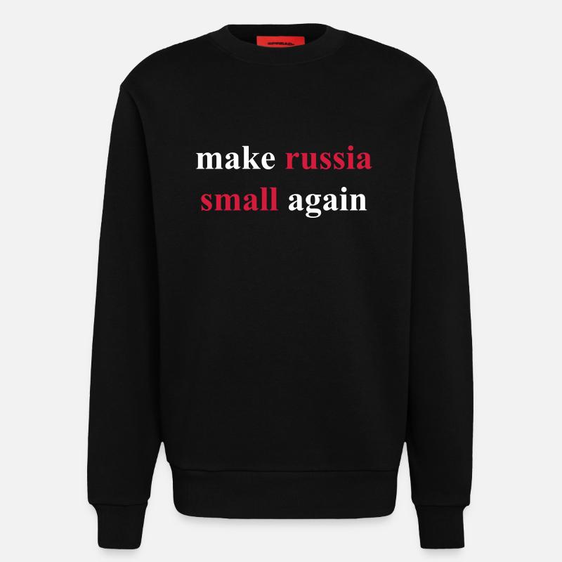 make russia small again - Sweatshirt - made by SPREAD  - SOLID BLACK