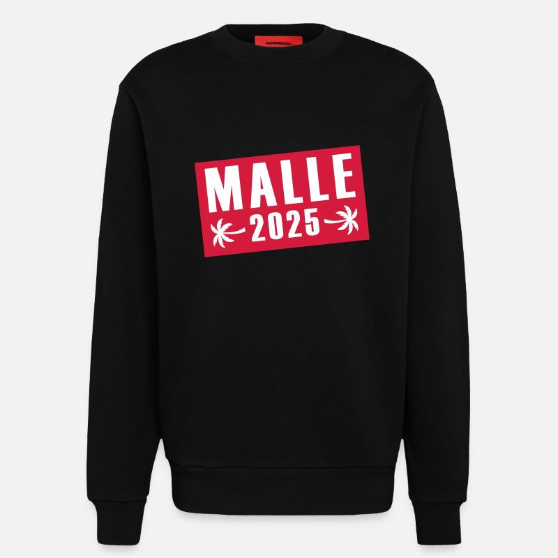Malle 2025 - Sweatshirt - made by SPREAD  - SOLID BLACK
