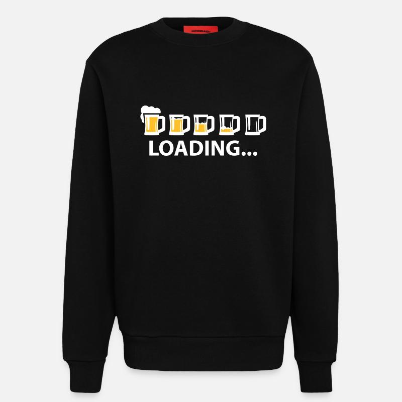 Drunk Loading Beer - Sweatshirt - made by SPREAD  - SOLID BLACK