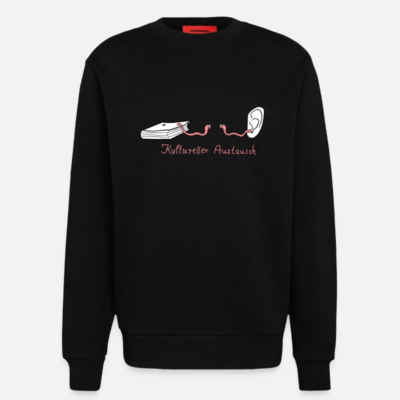Kultureller Austausch - Sweatshirt - made by SPREAD  - SOLID BLACK