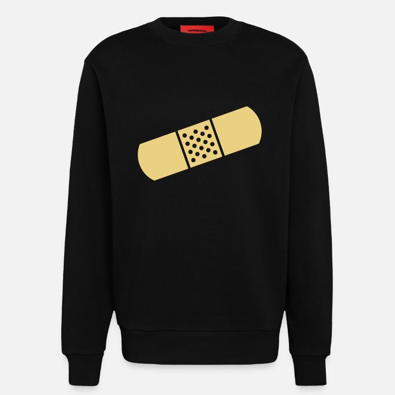 Pflaster - Sweatshirt - made by SPREAD - SOLID BLACK