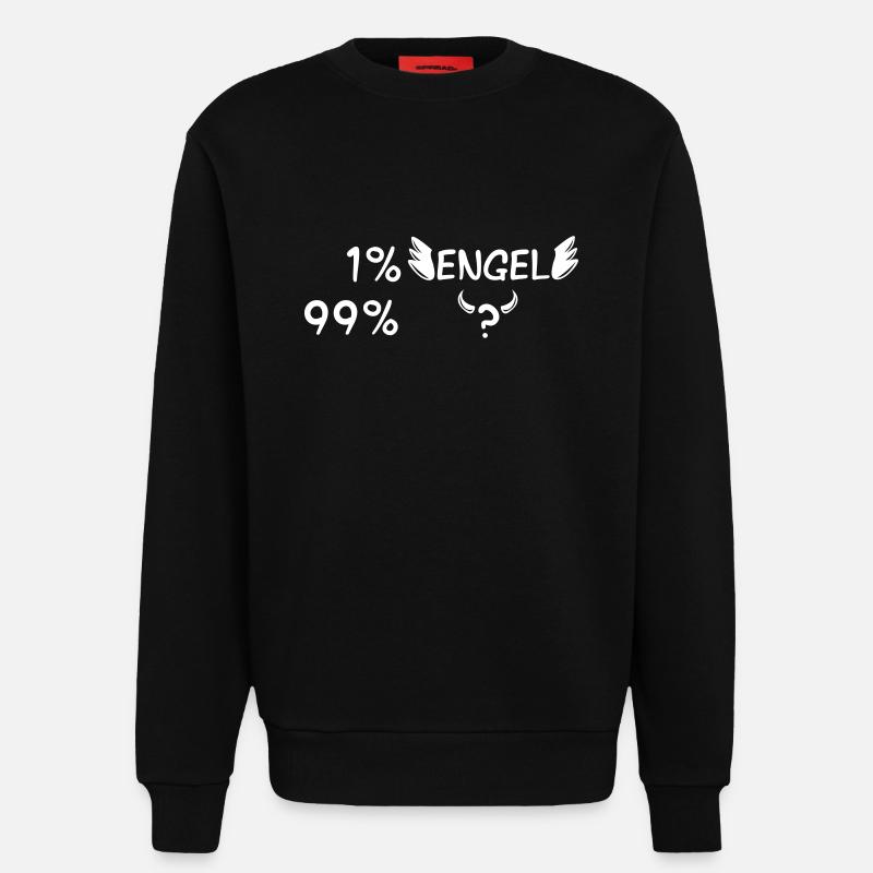 Engel oder Teufel - Sweatshirt - made by SPREAD - SOLID BLACK