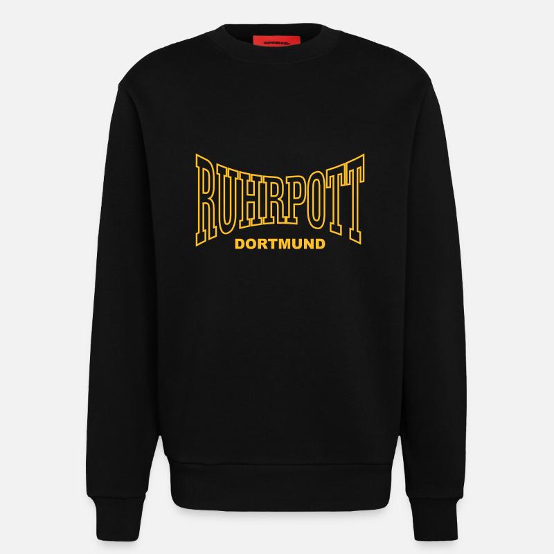 ruhrpott dortmund - Sweatshirt - made by SPREAD - SOLID BLACK