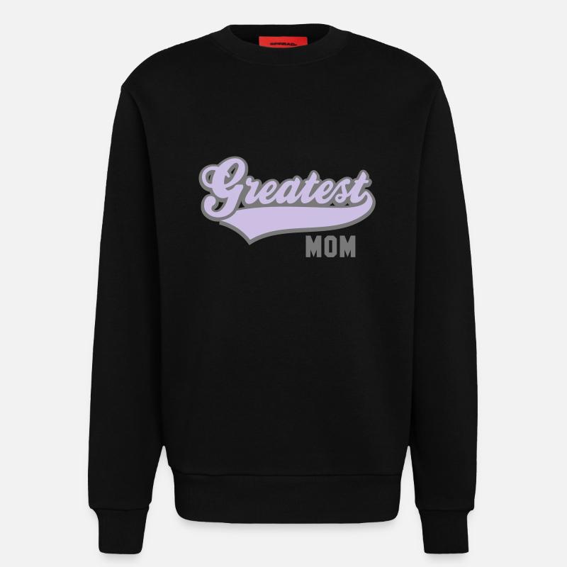 Le plus grand 2C MOM - Sweat bio décontracté fabriqué en UE - SOLID BLACK