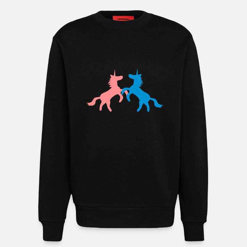 Einhorn Einhörner 7 - Sweatshirt - made by SPREAD  - SOLID BLACK