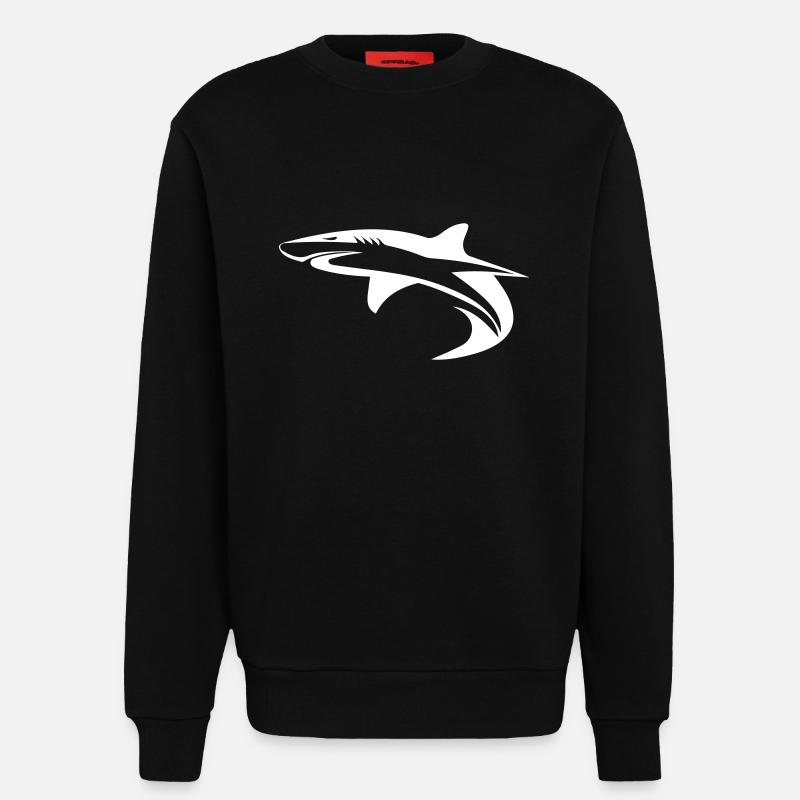 Hai - Vector Geometrie Design - Sweatshirt - made by SPREAD - SOLID BLACK