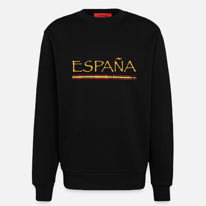 España - Sweatshirt - made by SPREAD  - SOLID BLACK