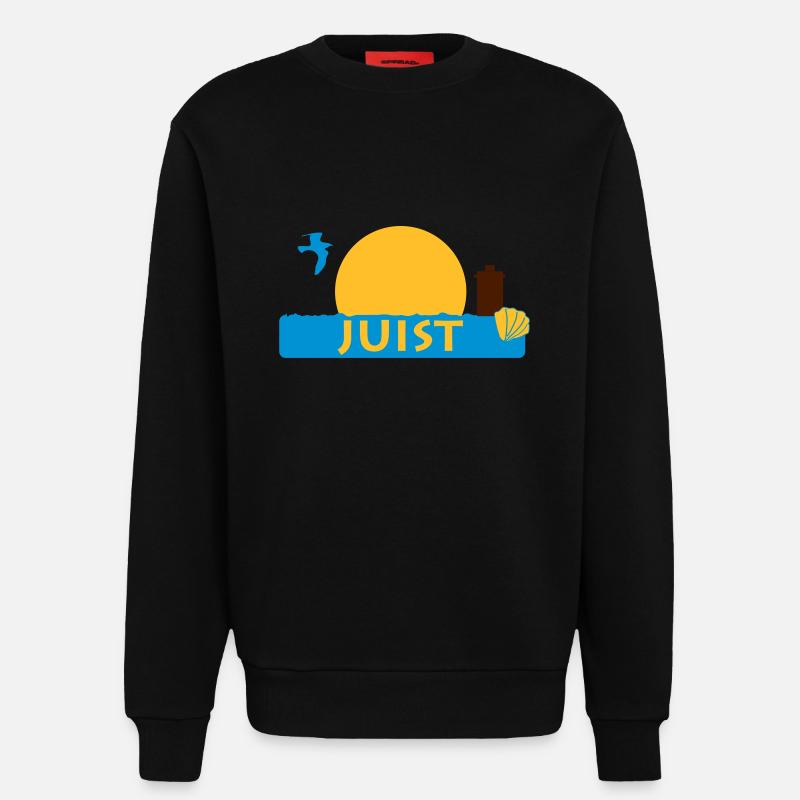Juist - Sweatshirt - made by SPREAD - SOLID BLACK