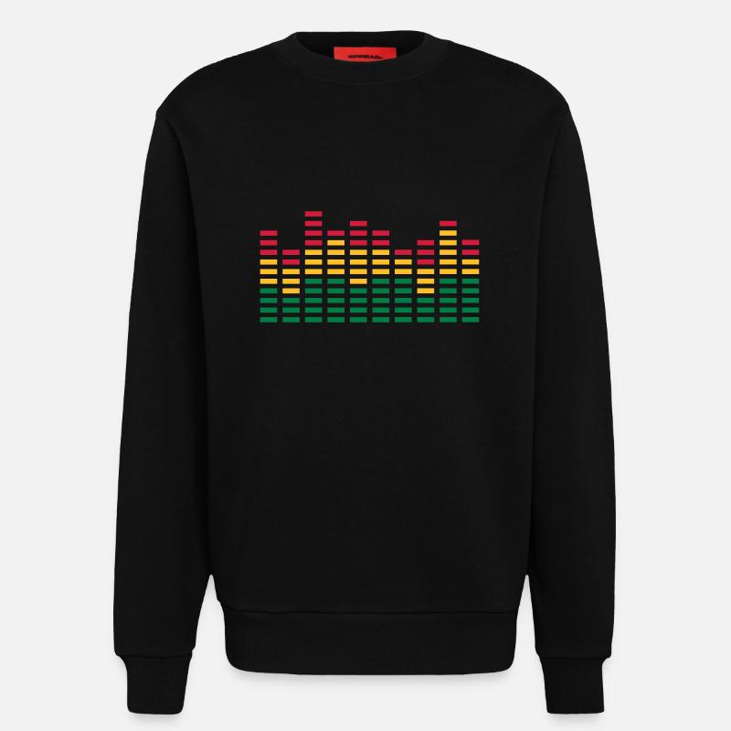 equalizer - Sweatshirt - made by SPREAD  - SOLID BLACK