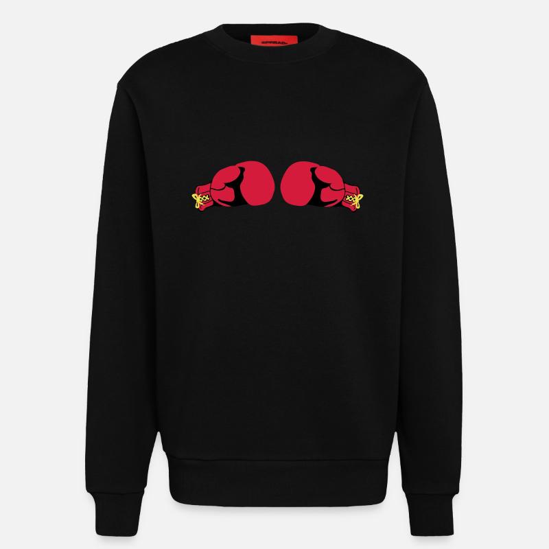 Boxhandschuhe - Sweatshirt - made by SPREAD  - SOLID BLACK