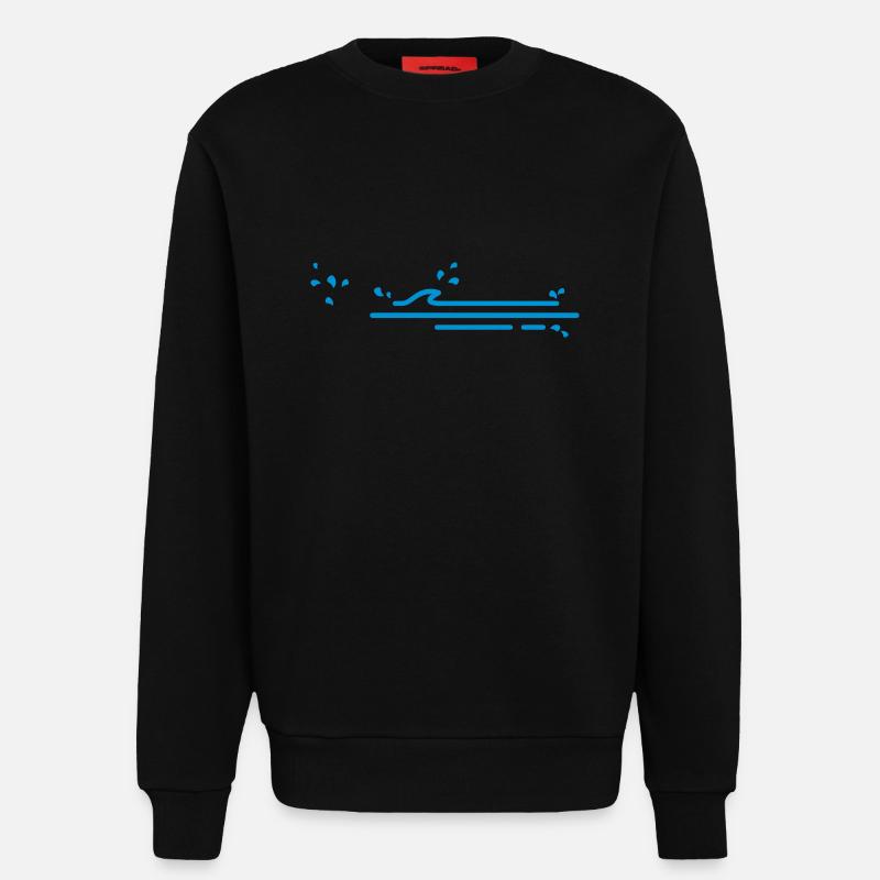 Rutschpartie / Slidepath (1c) - Sweatshirt - made by SPREAD  - SOLID BLACK