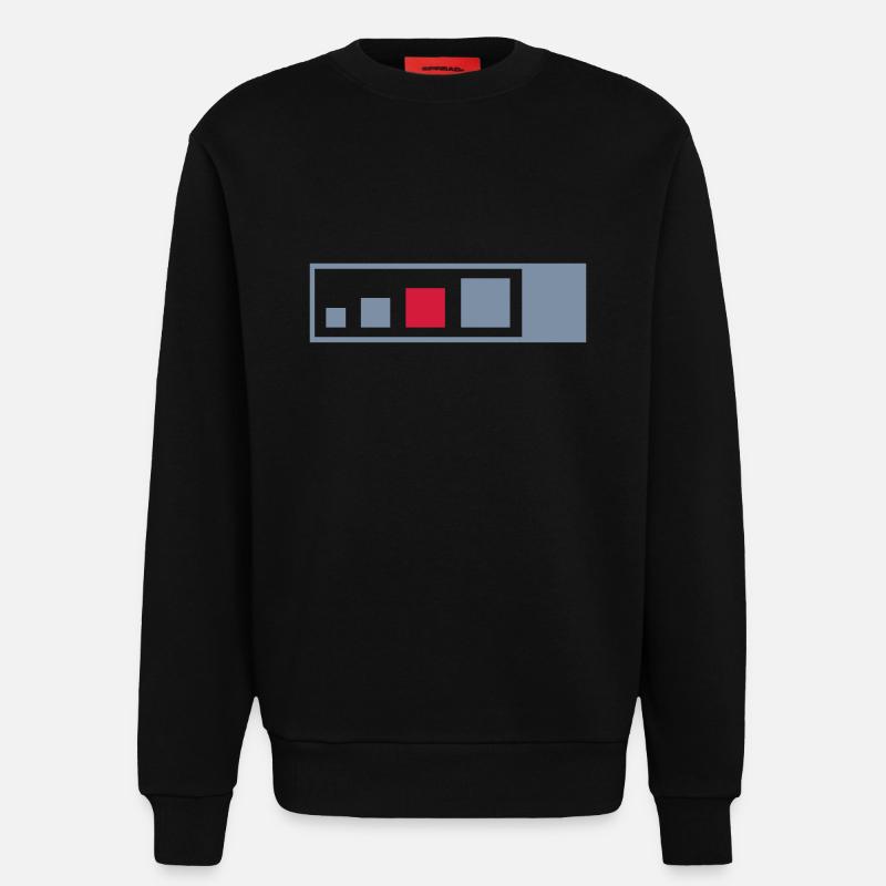 regular geocache - Sweatshirt - made by SPREAD  - SOLID BLACK
