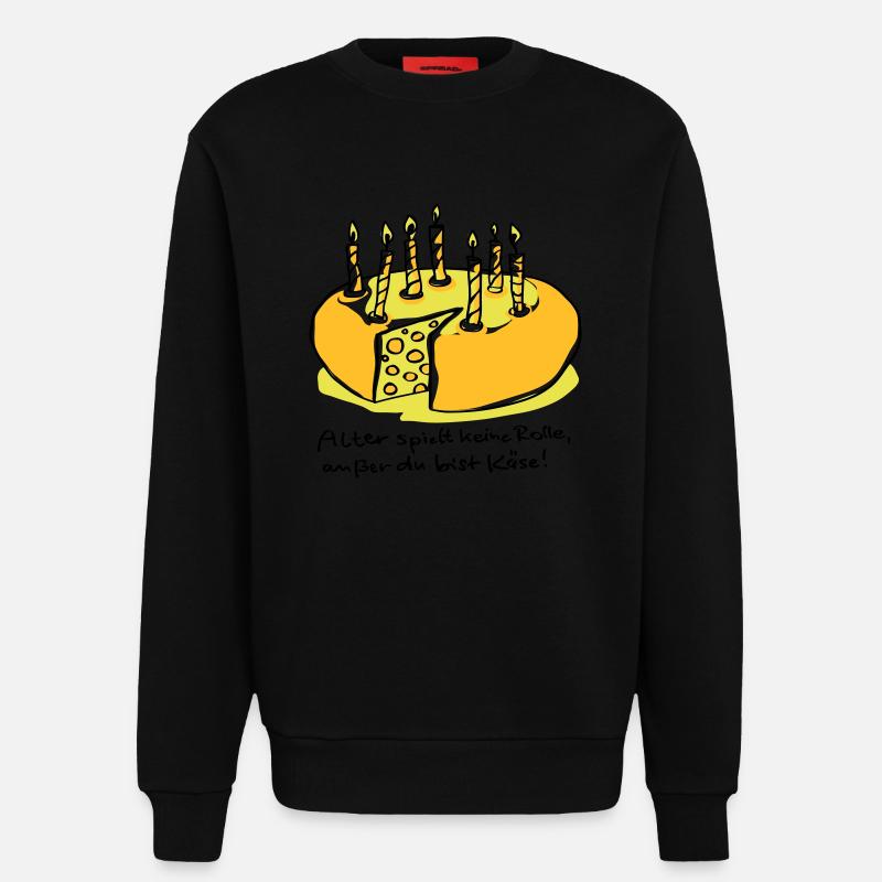 Alter und Käse - Sweatshirt - made by SPREAD  - SOLID BLACK