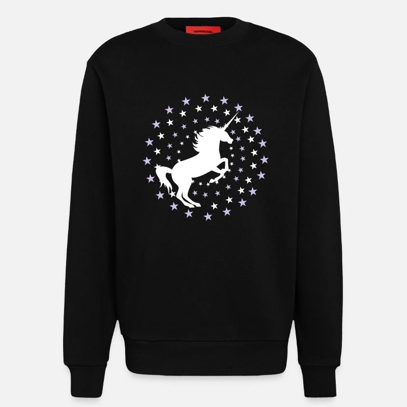 Einhorn - Sweatshirt - made by SPREAD  - SOLID BLACK