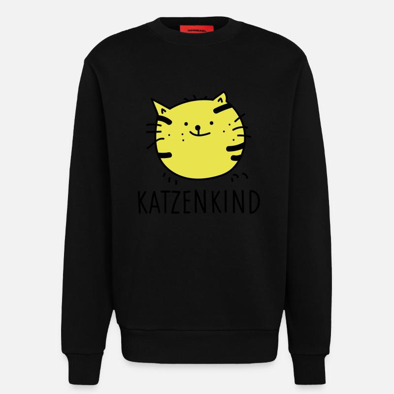 Katzenkind (b) - Sweatshirt - made by SPREAD  - SOLID BLACK