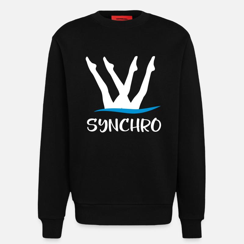 Synchronschwimmen - Sweatshirt - made by SPREAD  - SOLID BLACK