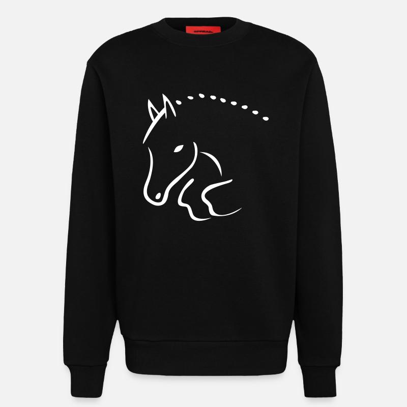 Springpferd - Sweatshirt - made by SPREAD  - SOLID BLACK