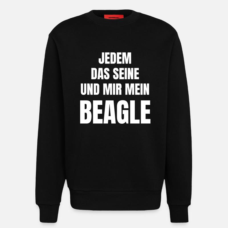 Hunderasse Beagle - Sweatshirt - made by SPREAD  - SOLID BLACK