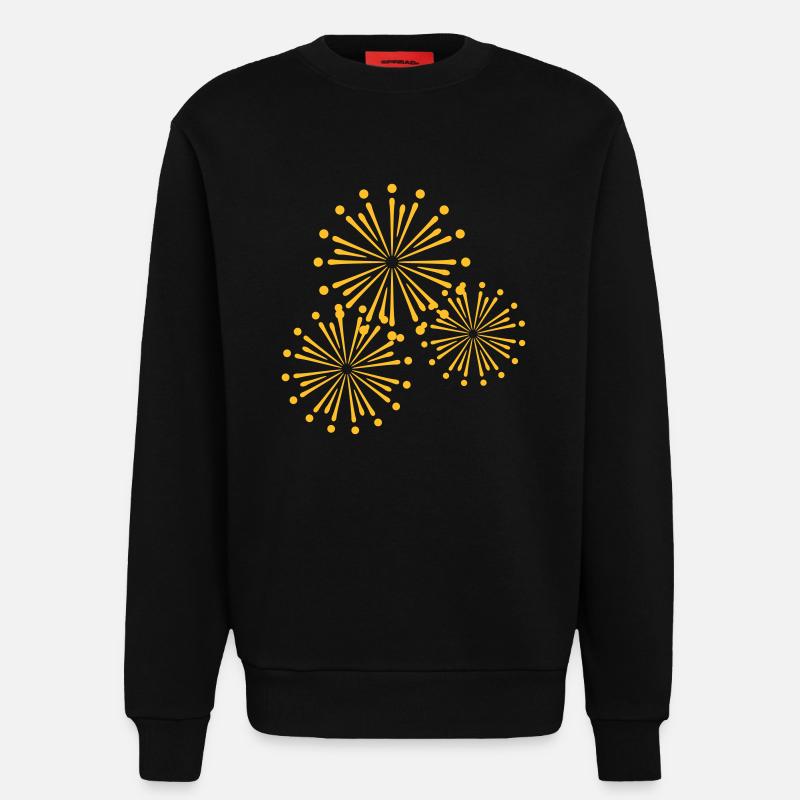 Firework Design - Sweat bio décontracté fabriqué en UE - SOLID BLACK