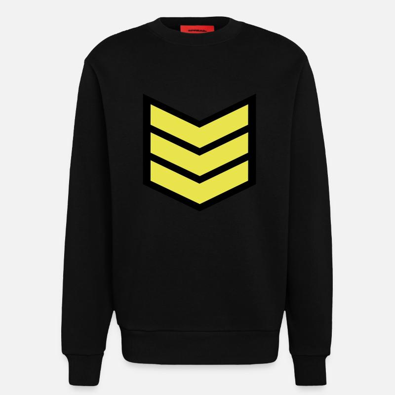 Streifen Feldwebels - Sweatshirt - made by SPREAD  - SOLID BLACK