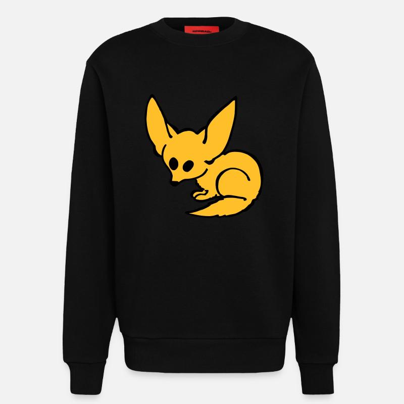 Fennec - Sweat bio décontracté fabriqué en UE - SOLID BLACK